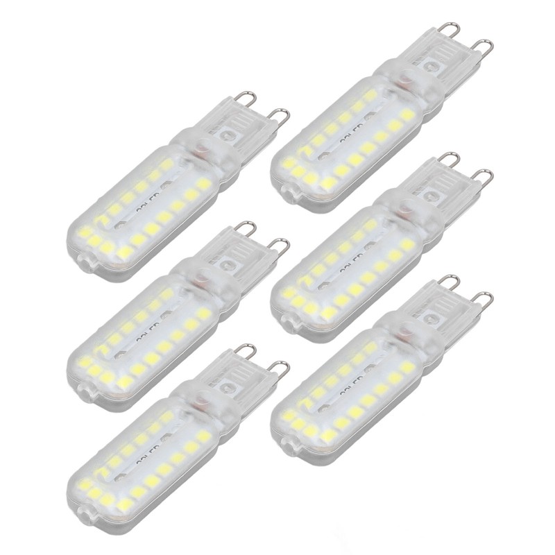 6pcs G9 LED Bulbs 7W Dimmable 360° Illumination Replacement Light