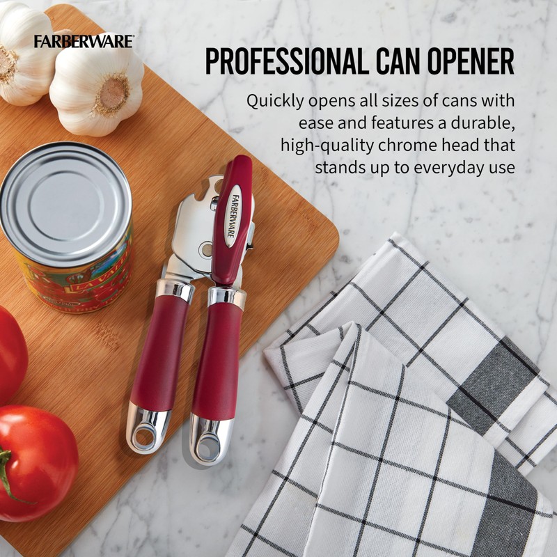 Farberware Pro 2 Can Opener, Red, One Size