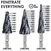 Matework M35 Cobalt Step Drill Bit Set, Four Spiral Flute