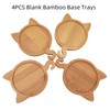 Bamboo Mosaic Coasters, Empty Bottom Bowls for Crafts, Mosaic Accessories,