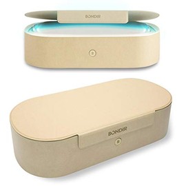 Bondir Beyond UV+O3 Sanitizer Box and Universal Charger UV and Ozone Disinfector for Phone, Mask, Makeup Brush, Nail Tool (Almond Oil)