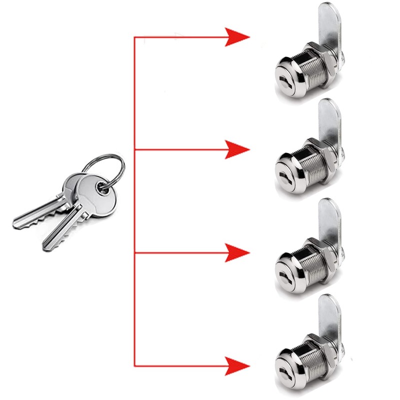 4 Pack Cupboard Locks, Cam Lock, Door Lock, Letter Box