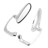Pair 8mm 10mm Motorcycle Rearview Side Mirror Adjustable Angle Retro