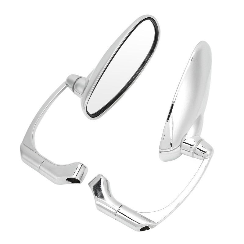 Pair 8mm 10mm Motorcycle Rearview Side Mirror Adjustable Angle Retro