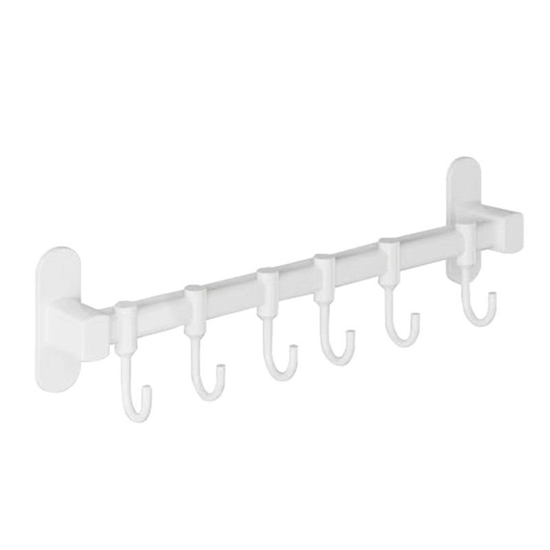 Wall Mount Utensil Rail Rack Easy Sliding Space Aluminum Kitchen