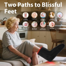 WOUDY Red Light Therapy for Feet, 320 Dual-Wavelength Led Lights for Deep Penetration, Suitable for Home Foot and Ankle Pain Care. Red Light Therapy Feet Device Equipped with Adjustable Controller