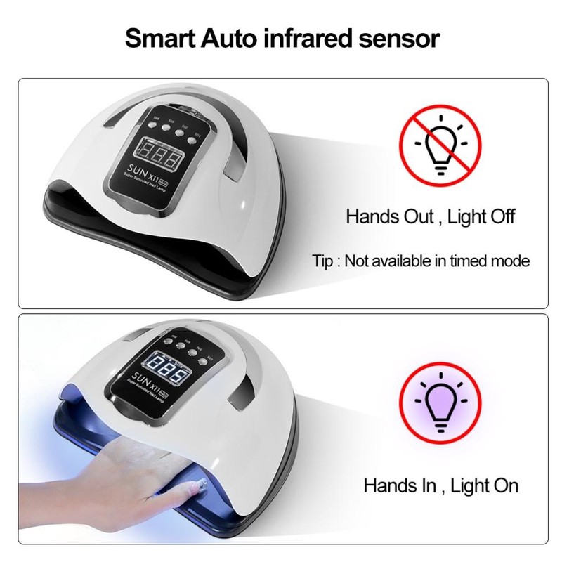 280W UV Lamp for Gel Nails Portable 66LED Nail Lamp