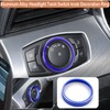 Dash Knobs Trim Ring Compatible with 2015-2021 Ford Mustang Volume