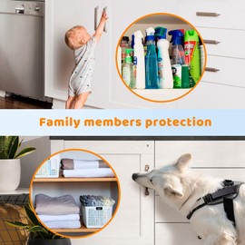 MtMinn Child Safety Magnetic Cabinet Locks (12 Pack + 2 Keys) - Baby Proofing Cupboard Locks with Key for Toddler-Easy Installation, Invisible, Yellow