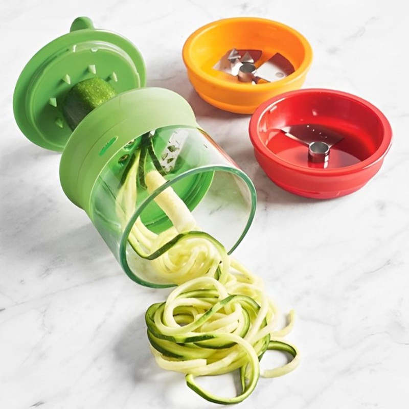 Vastsea Spiral Cutter for Vegetable Pasta, Hand Spiral Cutter, Hand