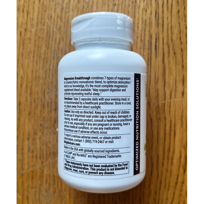Bioptimizers Magnesium Breakthrough all 7 essential forms - 60 capsules