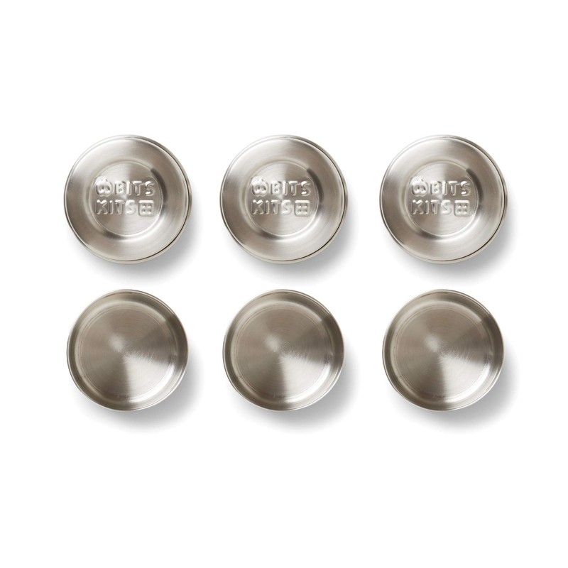 Bits Kits Stainless Steel Reusable Condiment and Snack Containers, Set