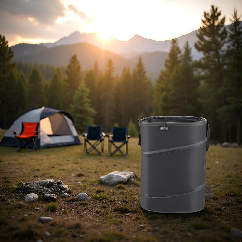 YUDI & GARDEN 46 Gallon Square Collapsible Yard Waste Bin,