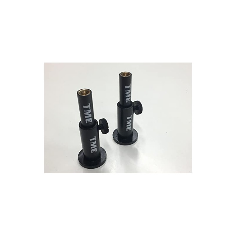 TMC 2 x Anodized Aluminium Stage stands with locking nuts,