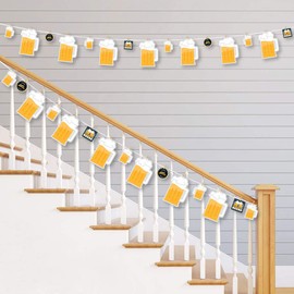Big Dot of Happiness Cheers and Beers Happy Birthday - Birthday Party DIY Decorations - Clothespin Garland Banner - 44 Pieces