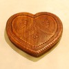 PKDBC Wooden Compartment Spring Basket (12 Inch, Heart Shape 3