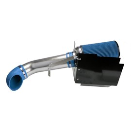 PHILTOP Cold Air Intake System BLUE 4" Polished Aluminum High Flow Replacement Compatible with 99-06 G-M-C/Che-vy V8 4.8L/ 5.3L/ 6.0L, High PerCompatible withmance Filters