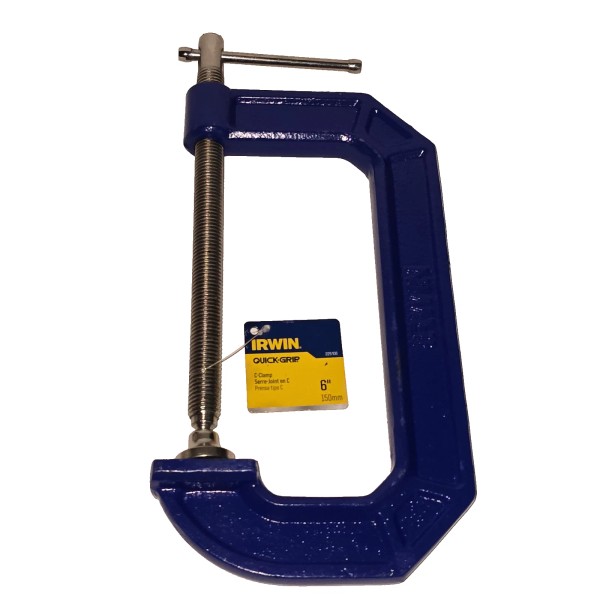 Irwin Quick-Grip C-Clamps 6" 500 lbs. Clamping Force 225106 NEW