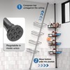 ZUNTO Shower Caddy Corner for Bathroom, Tension Pole, Adjustable 25in-114in