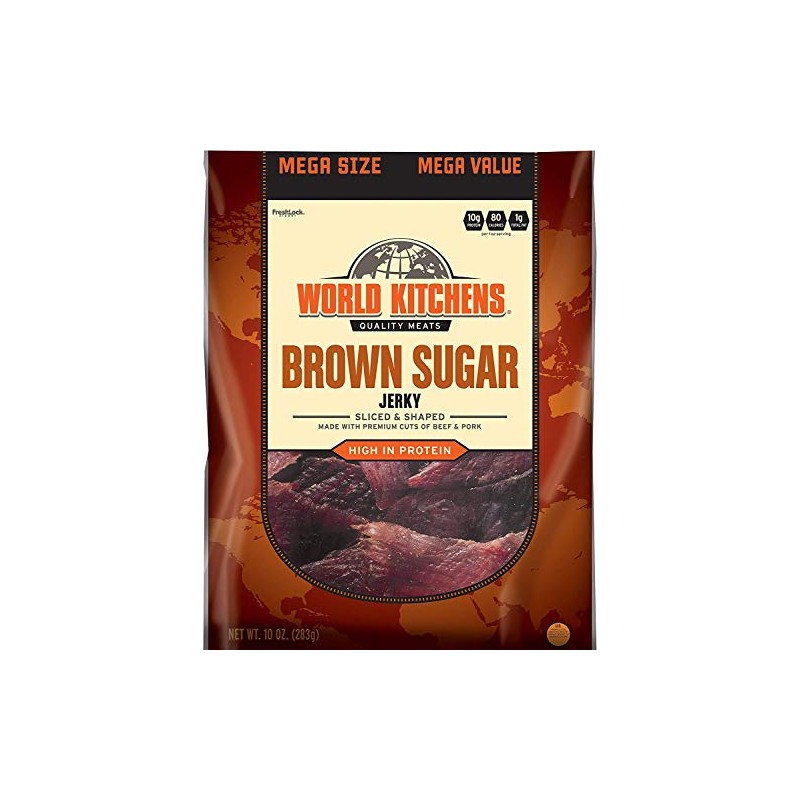 World Kitchens Jerky, Brown Sugar, 10 Ounce