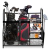 Morvat Golf Storage Bag Organizer, Fits Two Golf Bags, Metal