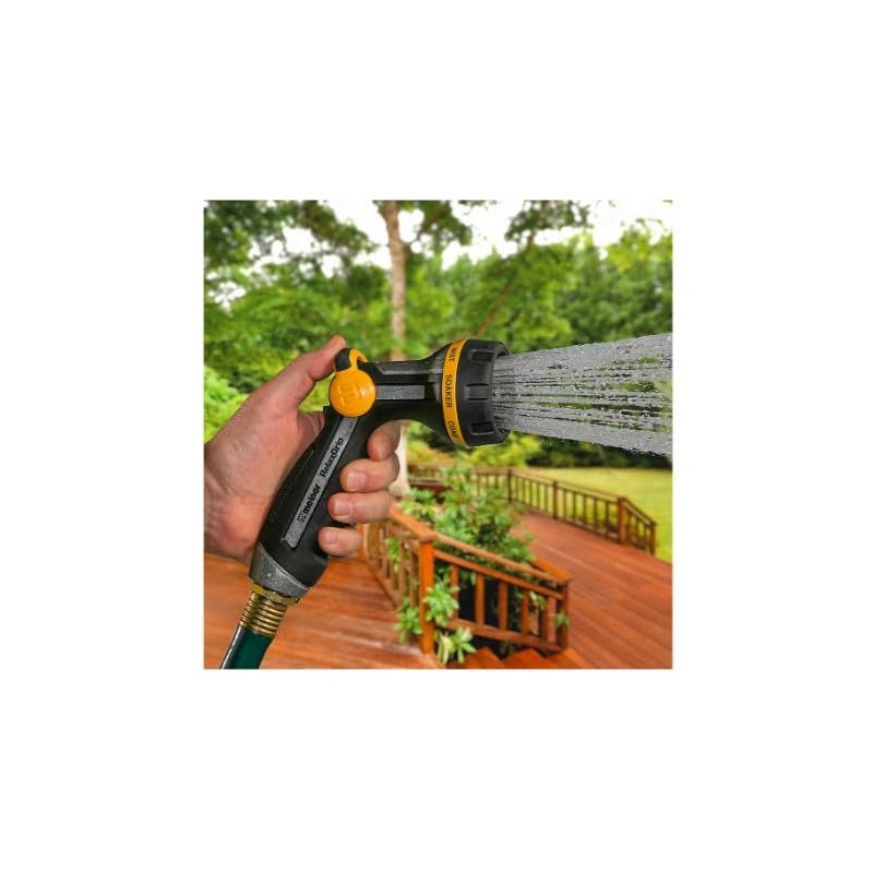 Melnor RelaxGrip 8-Pattern Wand Nozzle, 2650 sq. ft. Oscillating Sprinkler,