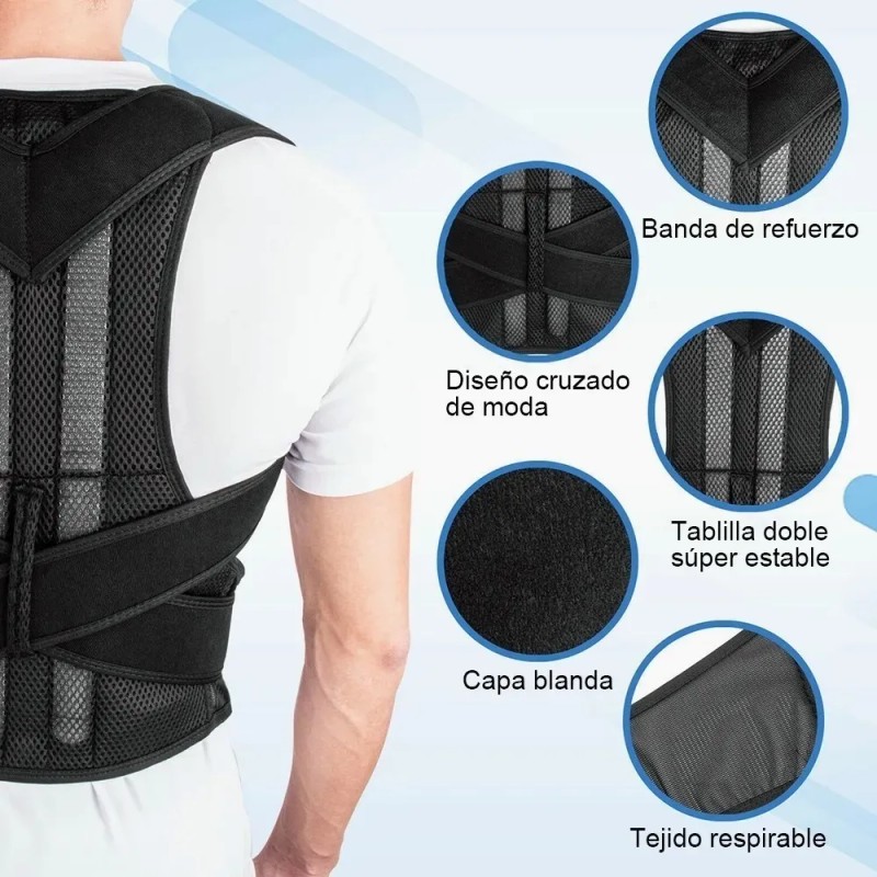 Soporte Faja Corrector De Postura Ortopedica Premium