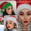 10 Sheets Christmas Eyeshadow Face Tattoo Stickers Eyeliner Decals Santa