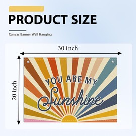Threegoat You Are MY Sunshine Boys Room Decor Wall Hanging,Long Live Boyhood Nursery Banner,Boho Classroom Playroom Canvas Art for Toddler & Kids,Baby Wall Decor or Bedroom for birthday Gift-B04