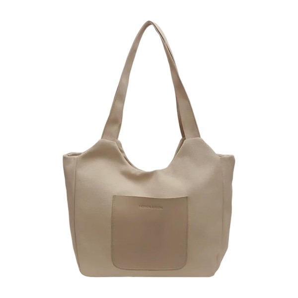 Mabecol Large Women's Shopper Bag Made of Robust Canvas, Stylish