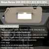NHILES Left Driver Side Sun Visor Fits for Nissan Murano