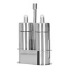 Stainless Steel Condiment Container Canister Set Seasoning Soy Bottle Kitchen
