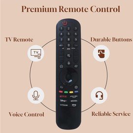 MR23GA Replacement Remote Control with Voice and Pointer Function Easy to Use Universal Remote Compatible with LG Smart TVs Ideal for Convenient Home Entertainment Experience