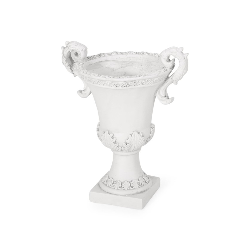 Christopher Knight Home Jorine Patio Planter, Light Concrete Planter, Mid-Centry