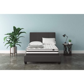 Signature Design by Ashley Chime 8 Inch Firm Hybrid Mattress, CertiPUR-US Certified Foam, Full