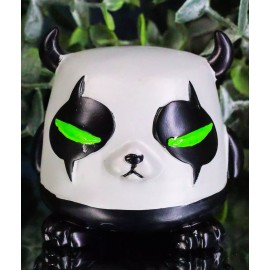 Underbedz Pandemonio Little Monster Panda Bear With Horns Figurine Collectible