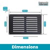 Map Metal Louvre Air Vent Cover for Openings 9 x