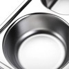 Unbreakable Divided Portion Plates - Stainless Steel Lunch Box Dinner