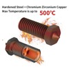 2PCS 3 Hole Nozzles Hardened Steel Nozzle Fit 1.75mm Filament
