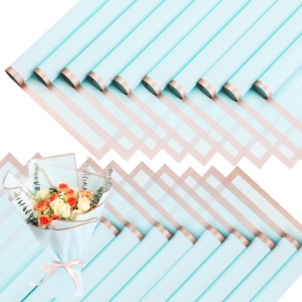 SDMOER 20 Sheet Bouquet Wrapping Paper,Multifunctional Waterproof Floral Wrapping Paper,Flower