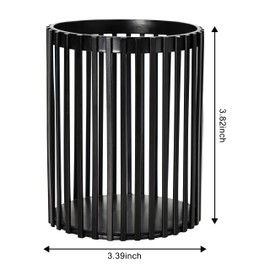 MONOSUGO Gold Pen Holder for Desk Aesthetic, Pencil Holder for Desk, Makeup Brush Holder for Vanity, Makeup Brushes Holder, Gold Desk Organizers and Accessories for Women Girls