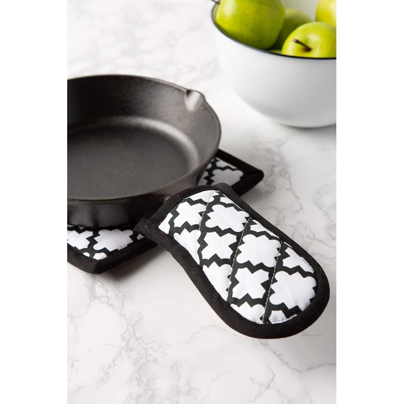 DII Lattice Basics Collection Kitchen Essentials, Pan Handle Set, White,