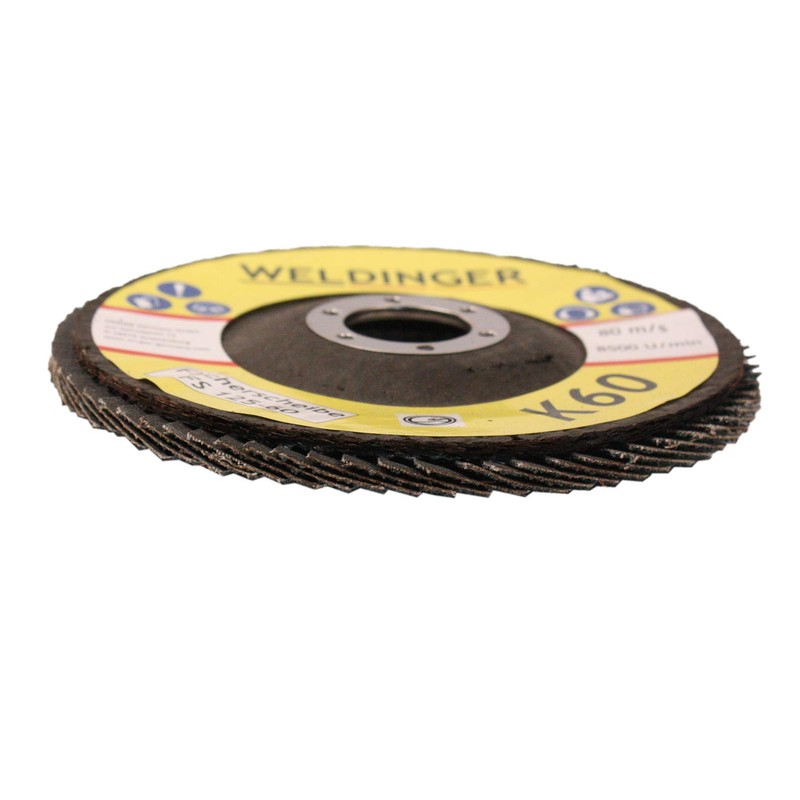 WELDINGER Serrated Disc 125 x 22.23 K60 Abrasive Mop Discs