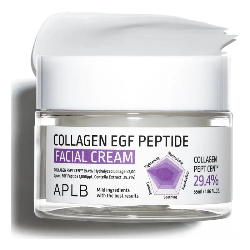 Crema Facial Aplb Con Péptidos Y Colágeno Hidratante Elasticidad
