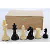 Weiblespiele 01017 Chess Figures Plastic 90 mm in Beech Cassette