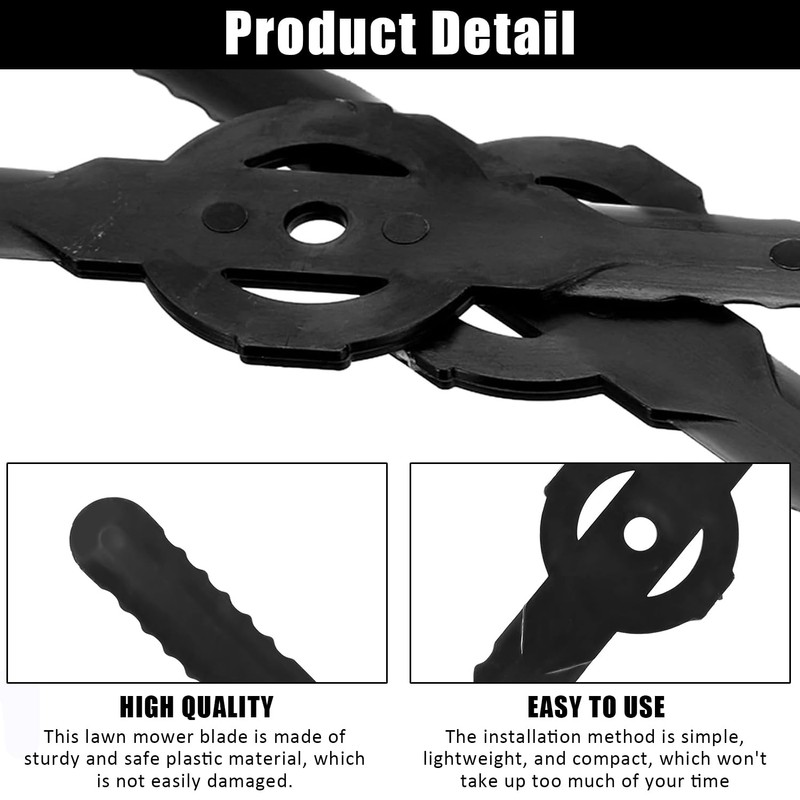 ZEACCT 50-Piece Replacement Trimmer Blades for Cordless Grass Trimmers, Durable
