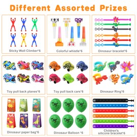 Ainiv Party Bag Fillers for Kids, 54PCS Premium Toy Assorted Bulk Toys with 6 Gift Bag, Treasure Box, Stocking Fillers Goodie Fillers, Birthday Carnival Prizes Classroom Rewards, Pop Bracelet