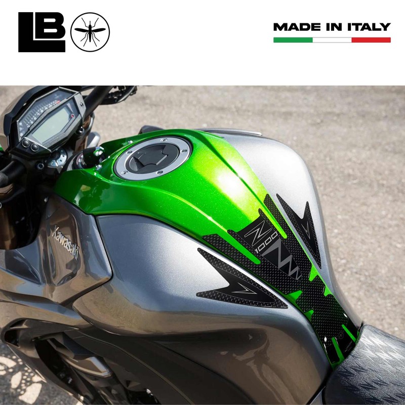 labelbike - Tank 3D Sticker Tank Compatible with Kawasaki Z1000