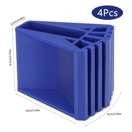 Ladder Feet Pack of 4 Ladder Rubber Feet Non-Slip Ladder Foot Cover Stepladder Replacement Parts for Ladders Telescopic Ladders Herringbone Ladders (Blue)
