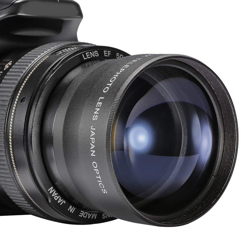 Telephoto Lens 58mm 2x Magnification Universal Telephoto Converter Telephoto Lens